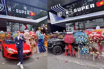 Dàn siêu xe trăm tỷ xếp hàng tại showroom mới của Phan Công Khanh