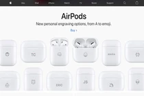 Apple thêm tùy chọn khắc biểu tượng cho hộp sạc AirPods