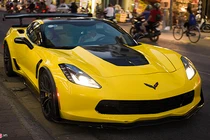 “Soi” xe Chevrolet Corvette C7 Z06 độc nhất Hà Nội 