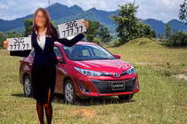 Xe bình dân Toyota Vios trúng biển "ngũ quý 7" tại Hà Nội 