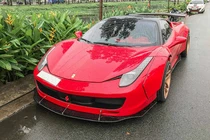 Siêu xe Ferrari 458 Liberty Walk tái xuất trên phố Sài Gòn