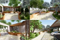 Nhà vườn ấn tượng với tường đá rối, bể bơi trong veo và thiên nhiên gần gũi