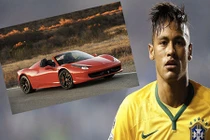 Siêu xe Ferrari 458 Spider của tiền đạo Neymar gặp nạn 