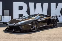 Ngắm siêu phẩm Lamborghini Aventador Liberty Walk màu nâu độc đáo