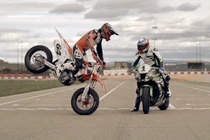 Kịch tính “cào cào” đối đầu superbike trên đường đua