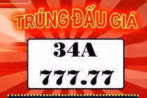 Đại gia chốt biển "ngũ thất" 34A-777.77 đến 2,805 tỷ, đắt ngang Lexus ES