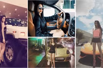 Điểm mặt dàn siêu xe tiền tỷ của hotgirl Huyền Baby