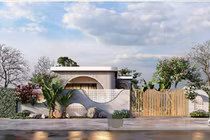 Nhà 1 tầng xây trên đất thắt eo, KTS biến khuyết điểm thành lợi thế