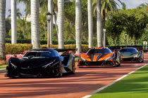 Bộ ba siêu xe Apollo IE lần đầu dắt nhau xuống phố