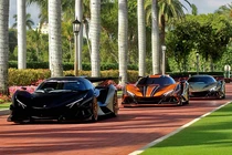 Bộ ba siêu xe Apollo IE lần đầu dắt nhau xuống phố