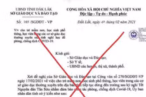 Điều tra việc giả mạo văn bản Sở GD-ĐT Đắk Lắk cho học sinh nghỉ học