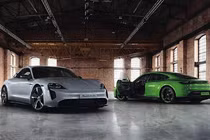 Porsche nâng cấp ngoại hình đầu tiên cho xe điện Taycan