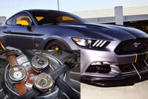 Phế liệu xe Ford Mustang chế đồng hồ hạng sang 34 triệu