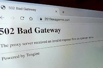 Trang web SEA Games 30 gặp sự cố không thể truy cập