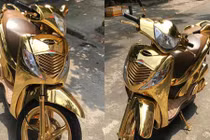 Chi tiết xe ga Honda SH mạ vàng bán 1,5 tỷ ở Sài Gòn 