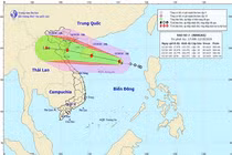 Chiều mai, bão số 7 hướng vào ven biển Bắc Bộ và Bắc Trung Bộ