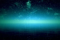 Cả dải đại dương bất ngờ bừng sáng rực rỡ trong đêm