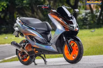 Cận cảnh xe ga Yamaha SMAX “độ khủng” 220 triệu đồng