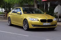 Dân chơi Việt độ xe sang BMW 523i vàng chanh độc lạ