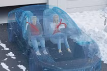 Xe ôtô điện có thể dùng dây đai an toàn có sưởi vào mùa đông