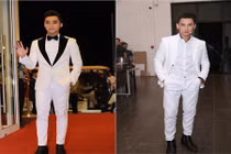 Ngắm Isaac, Sơn Tùng và loạt sao nam lịch lãm với vest trắng 