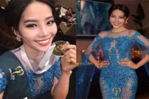 Soi đầm dạ hội giành giải Bạc của Nam Em tại HH Trái đất