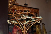 Ngôi đền rắn độc bò ngang nhiên trên đầu du khách