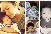 Con trai Nhật Kim Anh giống bố hồi nhỏ y như đúc