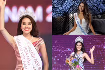 “Cân” tài sắc Phạm Thị Hương ở HH Hoàn vũ TG