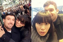 Hà Anh hạnh phúc đón Giáng sinh bên hôn phu ở London