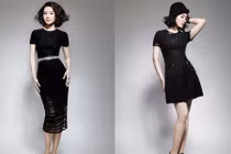 MC Thanh Mai khoe vóc dáng mảnh mai với sắc đen