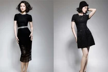 MC Thanh Mai khoe vóc dáng mảnh mai với sắc đen