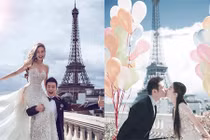 Lộ ảnh cưới tuyệt đẹp của Huỳnh Hiểu Minh và Angela Baby