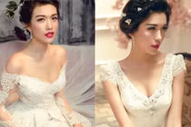 Ngắm Á hậu Đặng Thị Lệ Hằng làm cô dâu “cực” gợi cảm