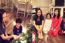 Siêu mẫu Ngọc Thúy tất bật chuẩn bị đón Giáng sinh