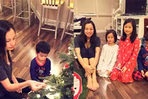 Siêu mẫu Ngọc Thúy tất bật chuẩn bị đón Giáng sinh