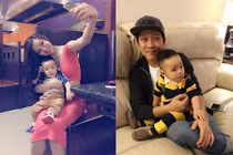 Ngắm con trai kháu khỉnh của ca sĩ Vy Oanh