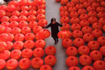 Háo hức thấy Xuân ngập tràn tại làng đèn lồng đỏ ở Trung Quốc