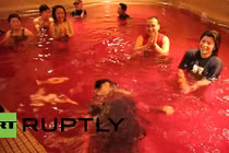 Khám phá dịch vụ tắm rượu vang xa xỉ ở Nhật Bản