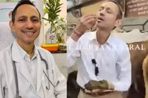 Bác sĩ ăn phân bò để "thanh tẩy trí não và tâm hồn"