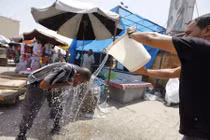 Hình ảnh Trung Đông khốn khổ vì nắng nóng