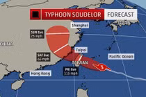 Siêu bão Soudelor càn quét Đài Loan