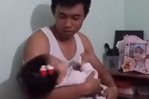 Bố ru con ngủ bằng Gangnam Style sốt mạng