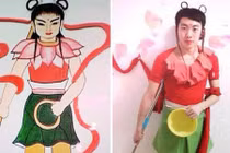 Xem nam thanh niên khoái hóa trang giả gái, quái nhân