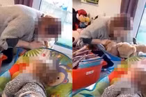 Phẫn nộ bảo mẫu hành hạ, bịt mặt đứa trẻ đến ngạt thở 