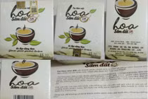 Trà giảm cân Hoa Sâm Đất chứa chất cấm gây đột quỵ, suy gan thận