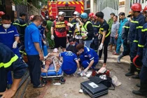 Vụ sập nhà 4 tầng tại TP.HCM: Hai nạn nhân nặng