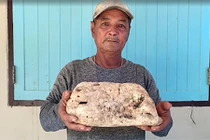 Vô tình nhặt được "cục mỡ" khủng dưới biển, ngư dân một bước đổi đời