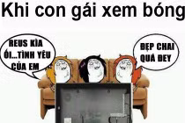 Sự khác nhau giữa con gái và con trai khi xem bóng