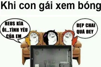 Sự khác nhau giữa con gái và con trai khi xem bóng